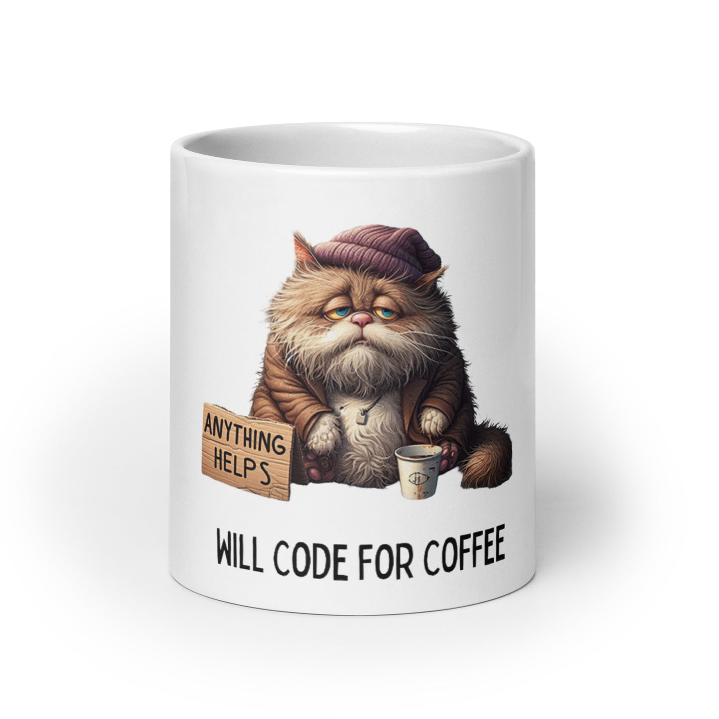 Homeless Kitty mug