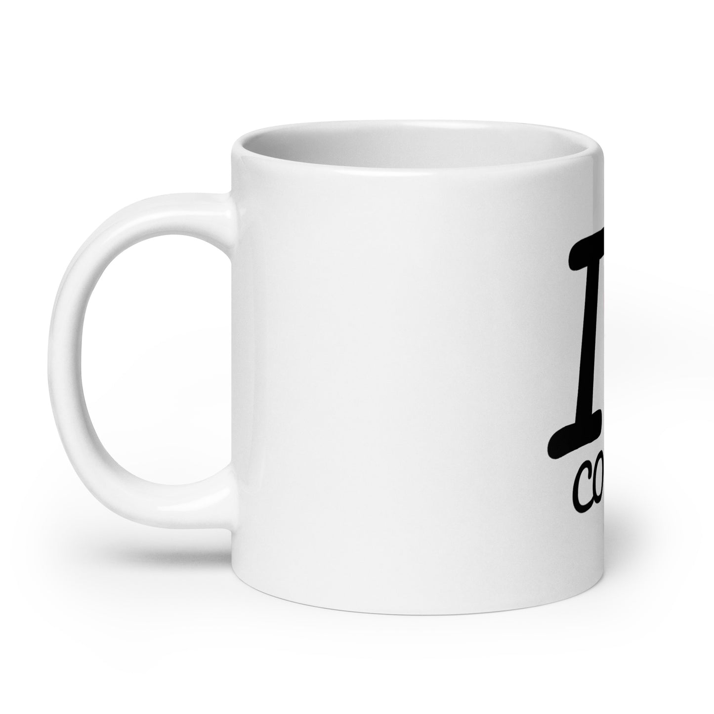 I Heart Coding White glossy mug