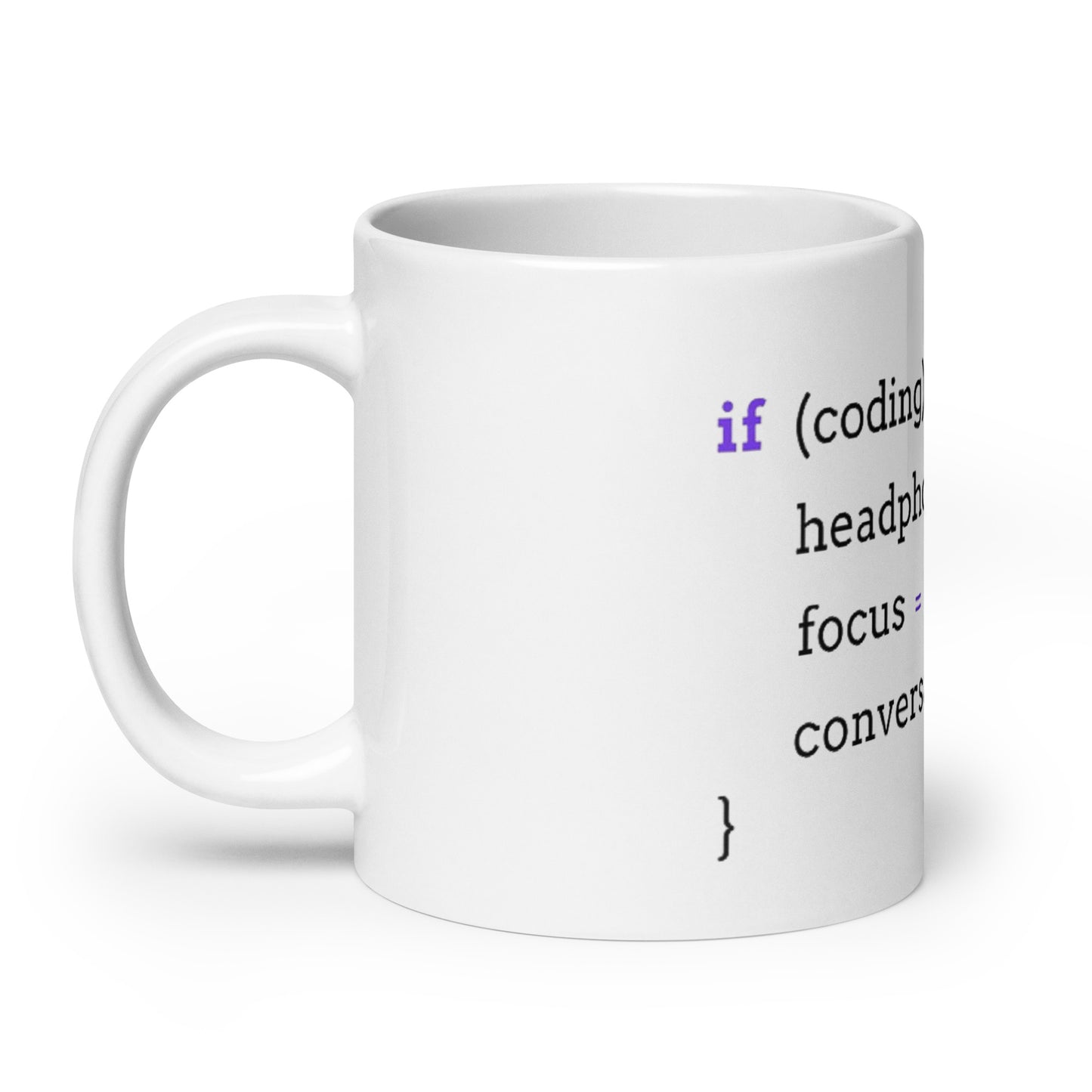 If Coding glossy mug