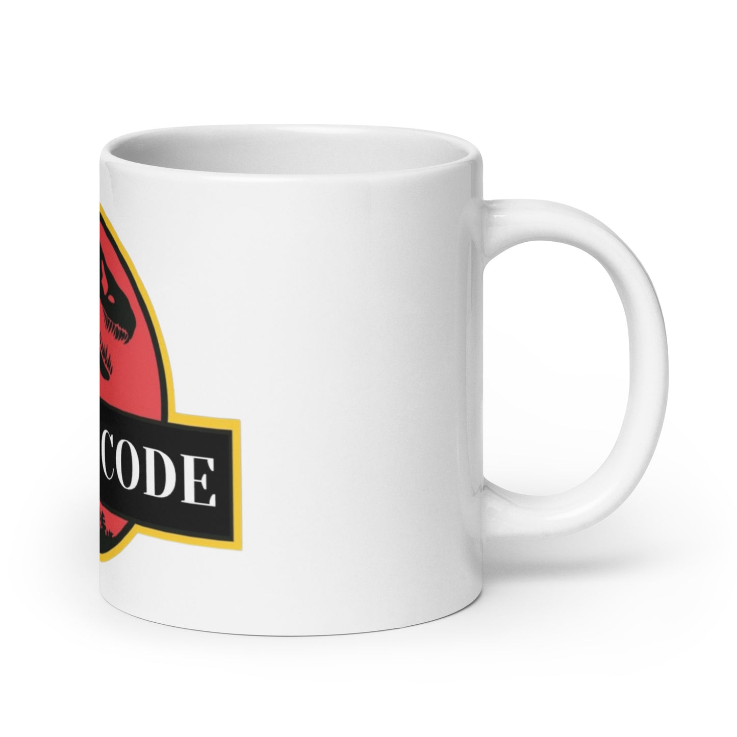 Legacy Code White glossy mug